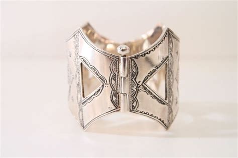 HERMES Sterling Silver Vintage Touareg Bracelet